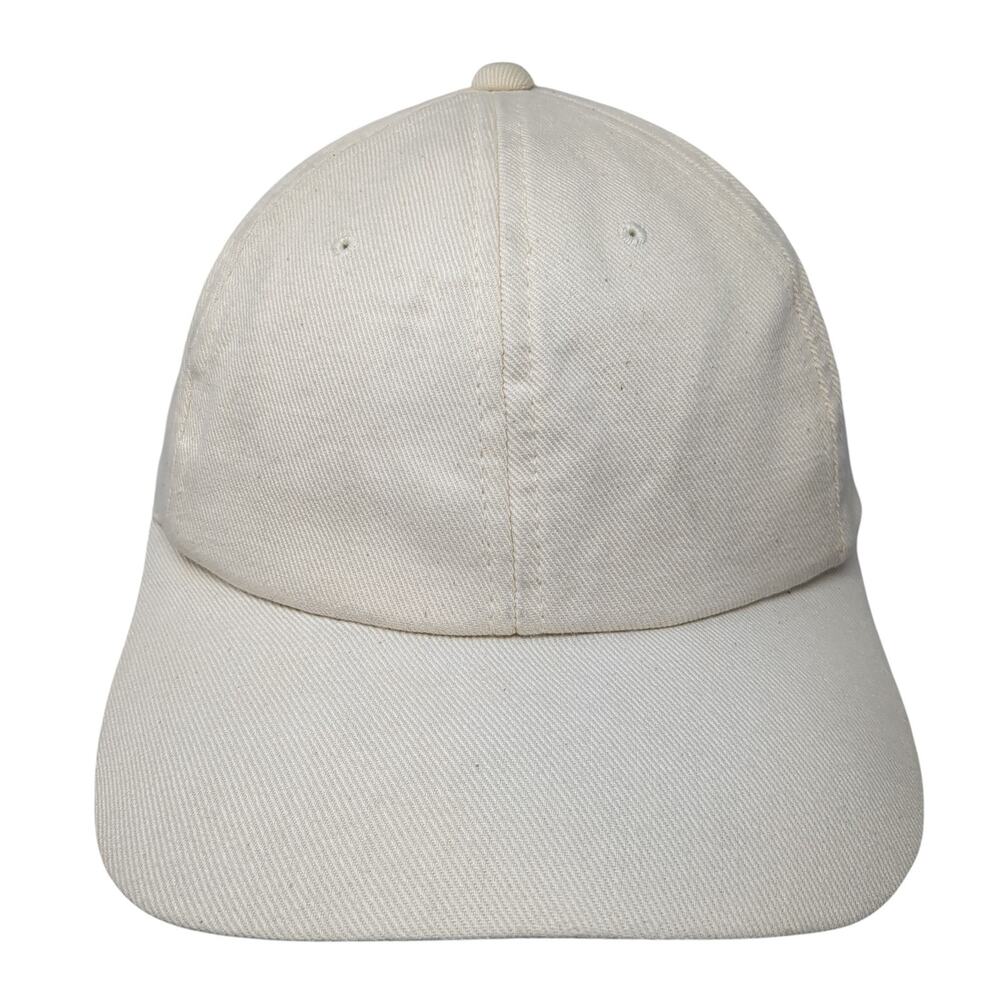 Gaiam Organix Strapback Hat Beige One Size Adjustable Vent Holes Blank